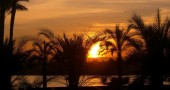 sunset over Nile