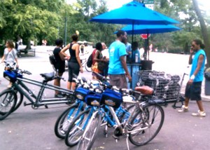 Central Park bike rentals at Tavern on the Green