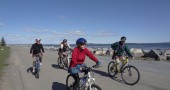 Cycling the shore road along Passamaquoddy Bay was deceptively easy.