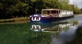 Barges travel the canals of Burgundy at a snail's pace. (photo credit: Katherine Rodeghier, c 2012)