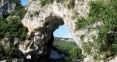 Kayaking down the Ardèche River in France