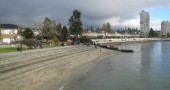 The beginning of the Centennial Seawall in Dundarave