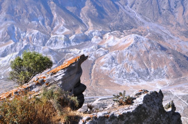 The caldera on Nisyros is 3 kilometers long and contains active craters with fumaroles, hot springs, and steam vents. The volcano last erupted in 1888.