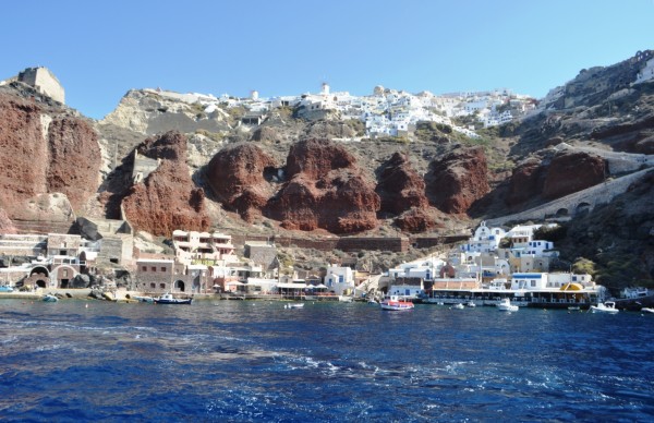 Oia seen from the Santorini Caldera