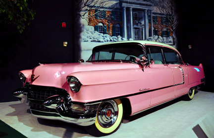 elvis pink cadillac toy car