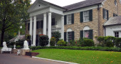 Graceland was built four years after Elvis was born. He bought it when he was 22. (photo credit: Katherine Rodeghier c 2013)