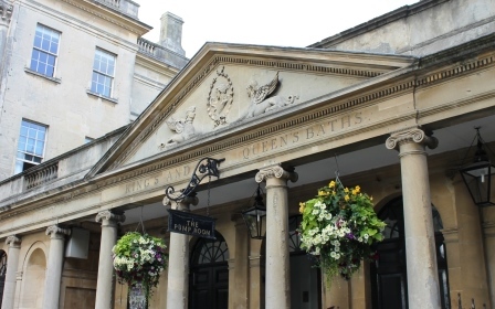 Taking Tea And The Waters At The Pump Room Bath England