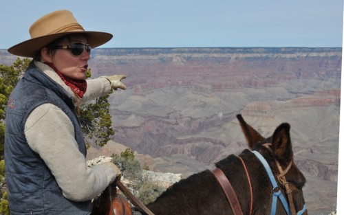 Wranglers stop to give interpretive information during the trip.