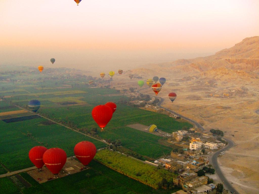 Hot Air Ballooning over Luxor, Egypt