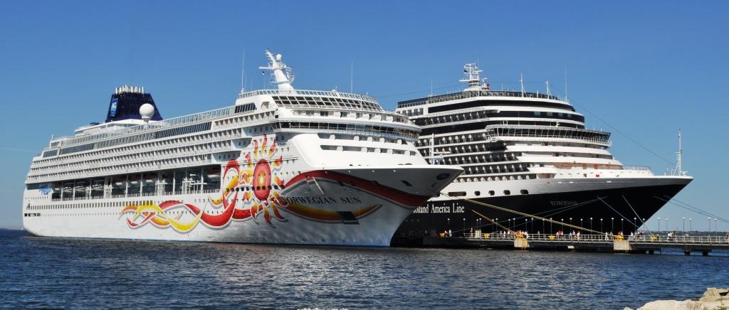 Large Ship Cruising in the Baltic Sea