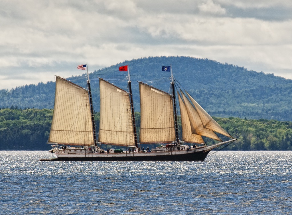 Sailing on the Victory Chimes, a Maine Windjammer