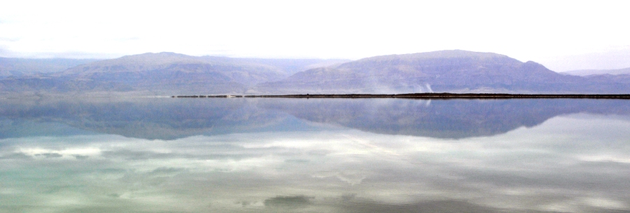 Floating in the Dead Sea, Israel