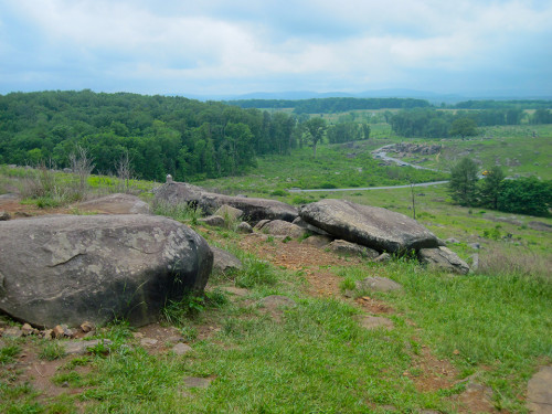Little Round Top, on the Gettysburg Battlefield