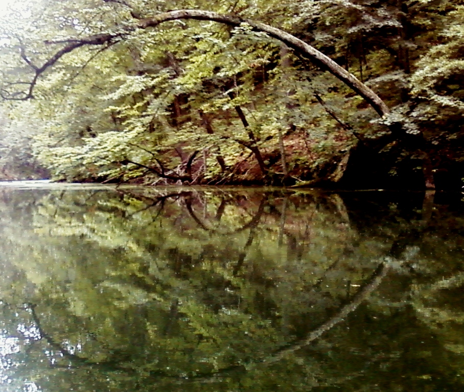 Kayaking in Peace and Quiet on Mirror Lake, Wisconsin