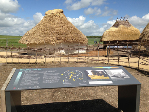 Replica village of Stonehenge peoples