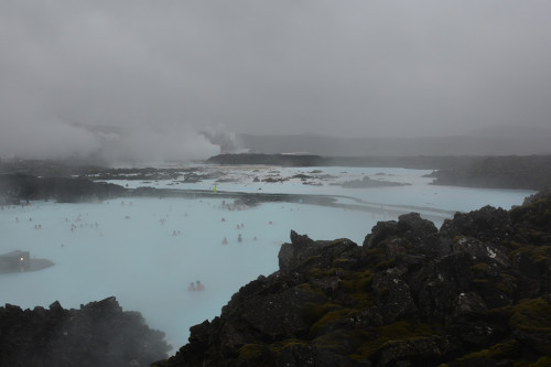 The vast basin that is the Blue Lagoon in Iceland