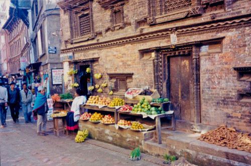 City life in Bhaktapur, Nepal