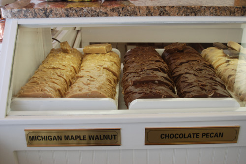 Murdicks Fudge in their display case