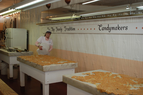 Peanut brittle at Mays