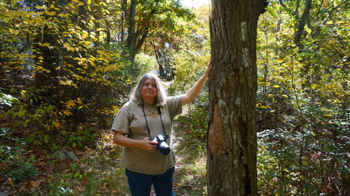 Sandra Friend in Shenandoah National Park